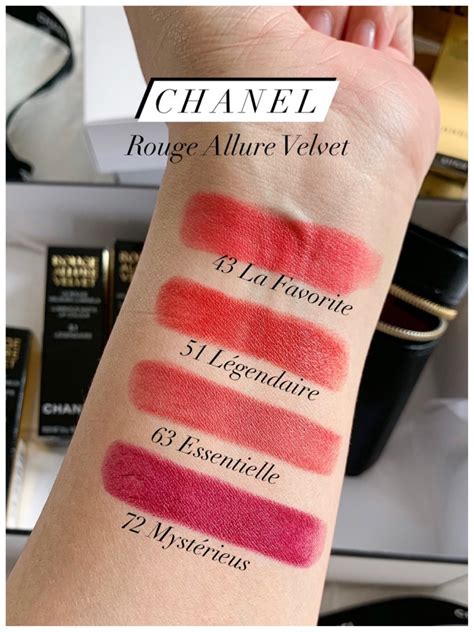 rouge allure velvet chanel 58|Chanel Rouge Allure shades.